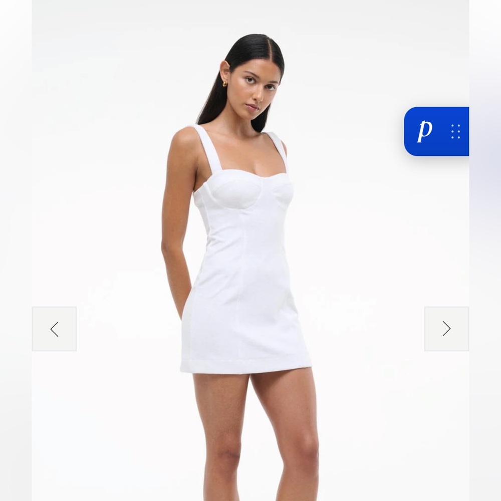 STAUD White Bustier Tank Dress - Women's Dress